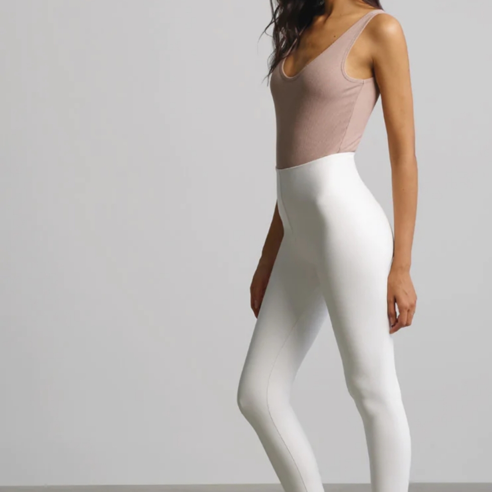 Commando White Faux Leather Leggings XL